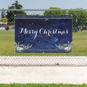 Elegant Winter Floral Frohe Weihnachten Banner (InSitu)