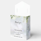 Elegant Winter Floral Greenerity Wedding Geschenkschachtel (Geöffnet)