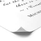 Elegant Winter Floral Wedding Scripture Christlich Poster (Ecke)