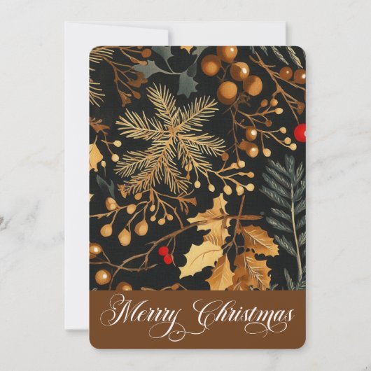 Elegant Winter Foliage Frohe Weihnachten Corporate (Vorderseite)