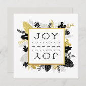 Elegant Winter Foliage JOY Weihnachten (Vorne/Hinten)