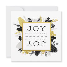 Elegant Winter Foliage JOY Weihnachten