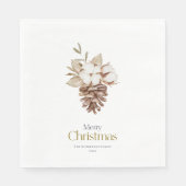 Elegant Winter-gepflegter Napkins Serviette (Vorderseite)