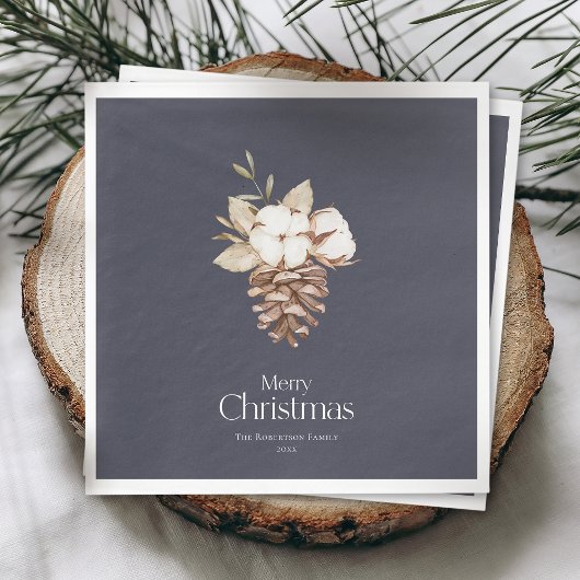 Elegant Winter-gepflegter Napkins Serviette