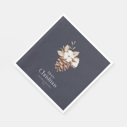 Elegant Winter-gepflegter Napkins Serviette (Ecke)