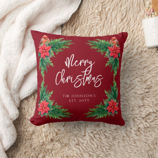 Elegant Winter Greenery Kissen (Decke)