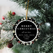 Elegant Winter Greenery Kranz 1 Foto Keramik Ornament