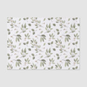 Elegant Winter Greenery Seidenpapier (Vorderseite)