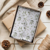 Elegant Winter Greenery Seidenpapier