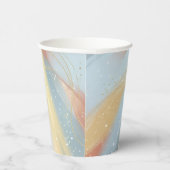 Elegant Winter Ice Skating Birthday Invitation  Pappbecher (Rechts)