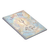 Elegant Winter Ice Skating Birthday Notizblock (Rechte Seite)