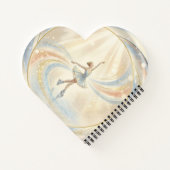 Elegant Winter Ice Skating Birthday  Notizblock (Rückseite)