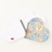 Elegant Winter Ice Skating Birthday  Notizblock (Innenseite)