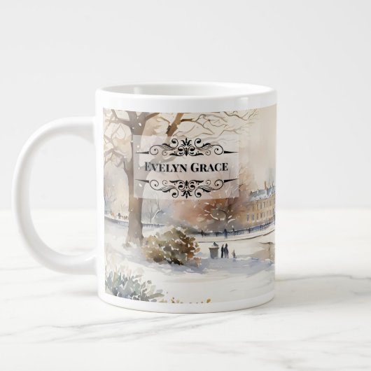 Elegant Winter Kensington Gardens London Tasse (Links)