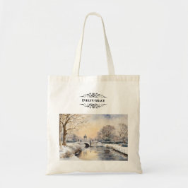 Elegant Winter Kensington Gardens Tote Bag Tragetasche