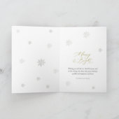 Elegant Winter Mountain Christmas Feiertagskarte (Innenseite)