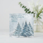 Elegant Winter Onederland Einladung zum 1. Geburts (Stehend Vorderseite)