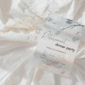 Elegant Winter Snowfall Retirement Party Einladung