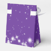 Elegant Winter Sparkle Lila Geschenkschachtel (Rückseite)