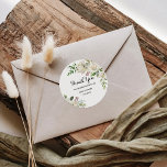 Elegant Winter White Peony Vielen Dank für Ihre Un Runder Aufkleber<br><div class="desc">Diese elegante,  weiße Pony-Dankeschön für klassische Rundaufkleber sind perfekt für eine Hochzeit in Urlaubsort. Das Design besticht durch einen Bouquet handbemalter bordeauxroter,  grüner und brauner Blätter mit frisch aussehenden weißen Pfannkuchen,  inspirierend Glückseligkeit und Naturschönheiten.</div>