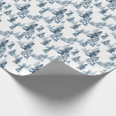 Elegant Winter Woodland Snowy Fir Forest Weihnacht Geschenkpapier (Ecke)