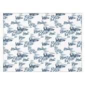 Elegant Winter Woodland Snowy Fir Forest Weihnacht Tischdecke (Vorderseite (Horizontal))