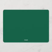 Elegant Wintry Foliage Winter Wedding Einladung (Rückseite)