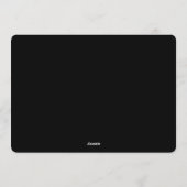 Elegant Wintry Foliage Winter Wedding Einladung (Rückseite)