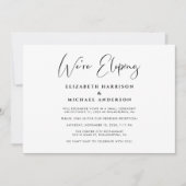 Elegant, wir entwickeln QR-Code Hochzeitsempfang Einladung (Vorderseite)