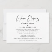 Elegant, wir gehen Hochzeitsempfang ein Ankündigung (Vorderseite)