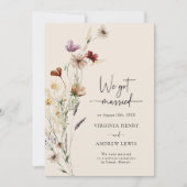 Elegant Wir Got Verheiratet Einladung (Vorderseite)