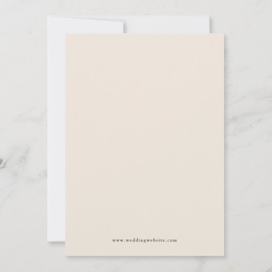 Elegant Wir Got Verheiratet Einladung (Rückseite)