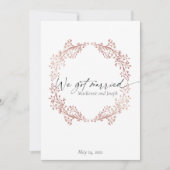 Elegant Wir Got Verheiratete Hochzeitsankündigung Ankündigung (Vorderseite)