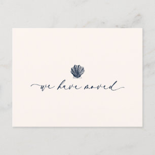 Elegant Wir Haben Handgeschriebene Schrift   Blau Postkarte