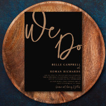 Elegant Wir machen eine Schwarz-Gold-Hochzeit mit