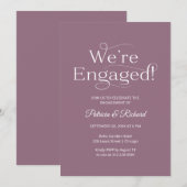 Elegant Wir sind eine Verlobte Einladung zur Engag (Vorne/Hinten)