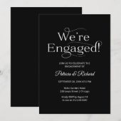 Elegant Wir sind eine Verlobte Einladung zur Engag (Vorne/Hinten)