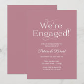 Elegant Wir sind eine Verlobte Einladung zur Engag (Vorne/Hinten)