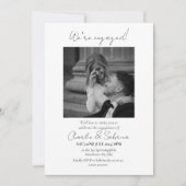 Elegant Wir sind eine Verlobte Einladung zur Engag (Vorderseite)