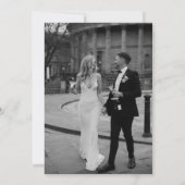 Elegant Wir sind eine Verlobte Einladung zur Engag (Rückseite)