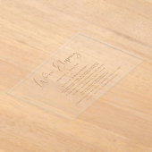 Elegant, wir sind gerade dabei, eine Goldhochzeit  Acryleinladungen (Ablage )