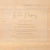 Elegant, wir sind gerade dabei, eine Goldhochzeit  Acryleinladungen (Vorderseite)