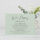 Elegant, wir sind gerade dabei, Hochzeit zu feiern Ankündigung (Stehend Vorderseite)