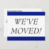 Elegant "WIR sind UMGEZOGEN!" Änderung-von-Adresse Ankündigungspostkarte (Vorne/Hinten)