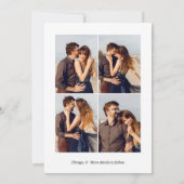 Elegant Wir sind Verlobte Verlobung Ankündigung (Rückseite)