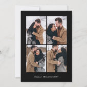 Elegant Wir sind Verlobte Verlobung Ankündigung (Rückseite)