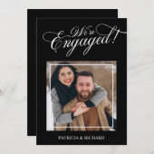 Elegant Wir sind Verlobte Verlobung Ankündigung (Vorne/Hinten)