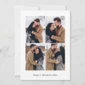 Elegant Wir sind Verlobte Verlobung Ankündigung (Rückseite)