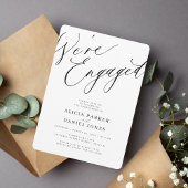 Elegant Wir sind Verlobte Verlobungsfeier Einladung