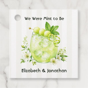 Elegant Wir waren dazu bestimmt, ein Minz-Cocktail Geschenkanhänger
